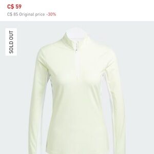 NWT Adidas Light Green sun protection for biking Long Sleeve shirt women’s S